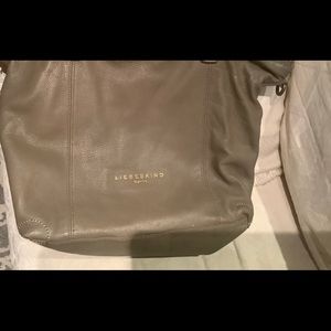 Liebeskind Berlin gray leather shoulder/crossbody